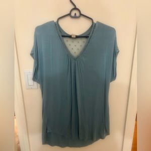 LOFT Blue V Neck